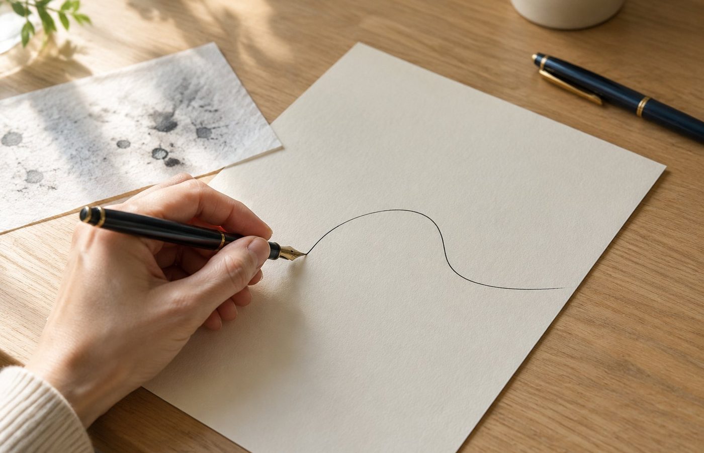 Signature tips for left-handed writers: slant, grip and smudges