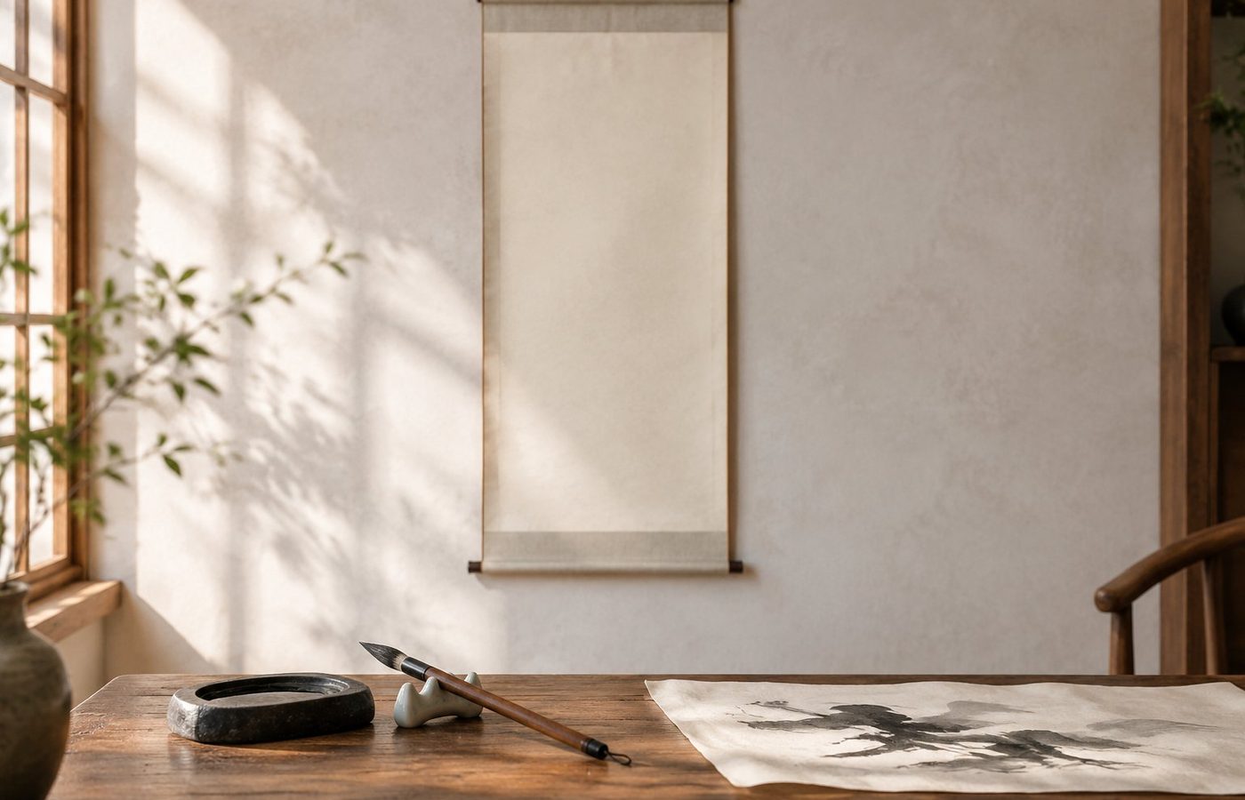 What to write on a Chinese calligraphy scroll: names and phrases